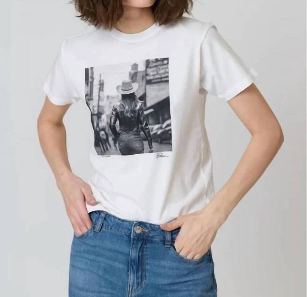 NEW CPRESS STUDIO city slicker short sleeve tee in white